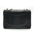 Chanel Big CC Logo Mademoiselle Chain Shoulder Bag Black — view 2
