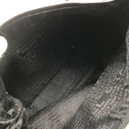 Chanel Choco Bar Leather Boston Hand Bag Shoulder Black Silver Bag — view 8