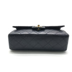 Chanel CC Logo Quilted 23 Double Flap Chain Shoulder Navy Bag — view 3