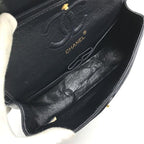 Chanel CC Logo Quilted 23 Double Flap Chain Shoulder Navy Bag — view 8