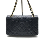 Chanel CC Logo Quilted 23 Double Flap Chain Shoulder Navy Bag — view 2