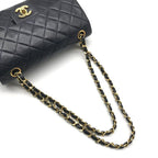 Chanel CC Logo Quilted 23 Double Flap Chain Shoulder Navy Bag — view 6