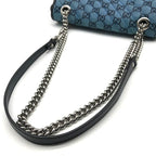 Gucci GG Marmont Chain Shoulder Bag Multicolor Jacquard Canvas — view 6