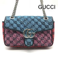 Gucci GG Marmont Chain Shoulder Bag Multicolor Jacquard Canvas