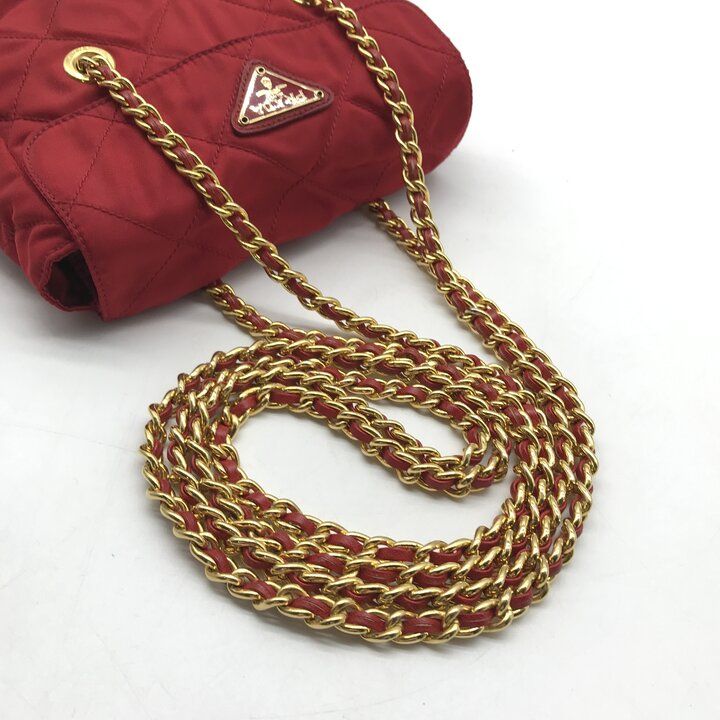 Prada Mini Quilted Nylon Chain Shoulder Bag — view 6