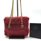 Prada Mini Quilted Nylon Chain Shoulder Bag
