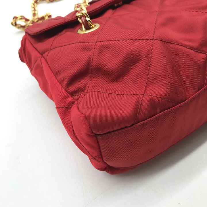 Prada Mini Quilted Nylon Chain Shoulder Bag — view 5