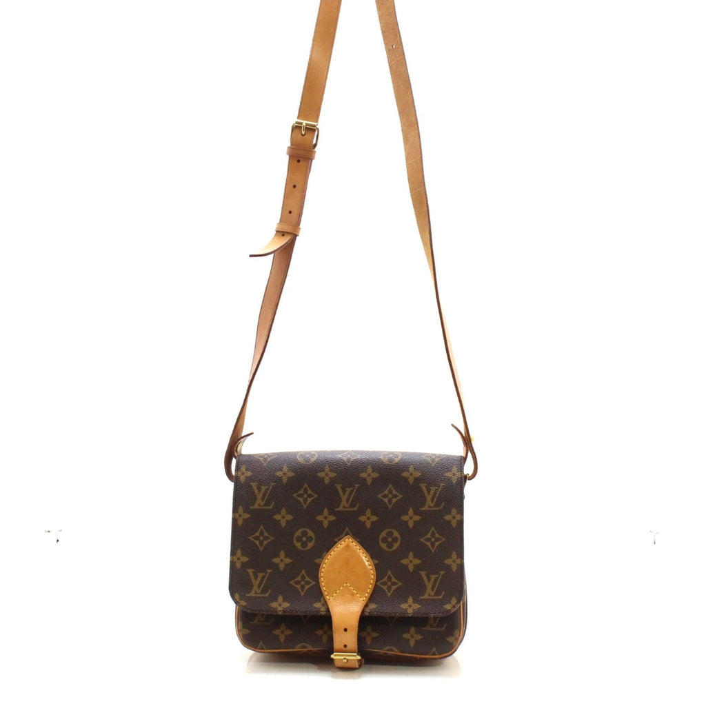 Louis Vuitton Cartouchiere 22 Monogram Shoulder Bag Canvas