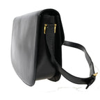 Celine Carriage Shoulder Bag Black Gold Leather — view 2