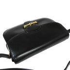 Celine Carriage Shoulder Bag Black Gold Leather — view 3