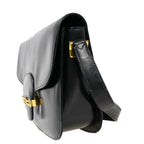 Celine Carriage Shoulder Bag Black Gold Leather — view 4