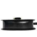 Celine Carriage Shoulder Bag Black Gold Leather — view 6