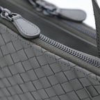 Bottega Veneta Intrecciato Handbag Khaki Leather — view 6