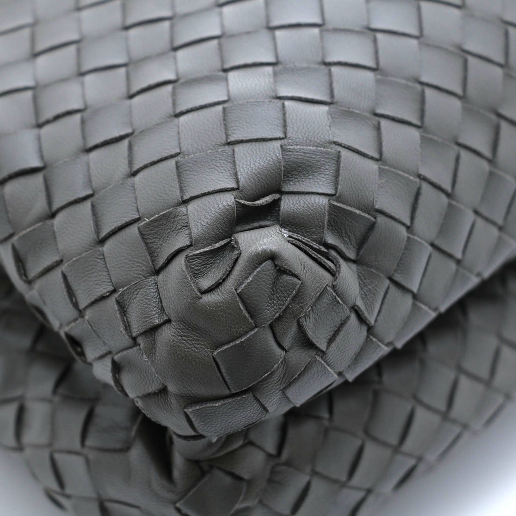 Bottega Veneta Intrecciato Handbag Khaki Leather — view 8