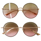 Dior Sunglasses Metal Society Pink Gold Round Shape Gradient Lens UV Cut Eyewear — view 4