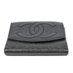 Chanel Timeless Bifold Wallet Black Caviar Leather — view 3
