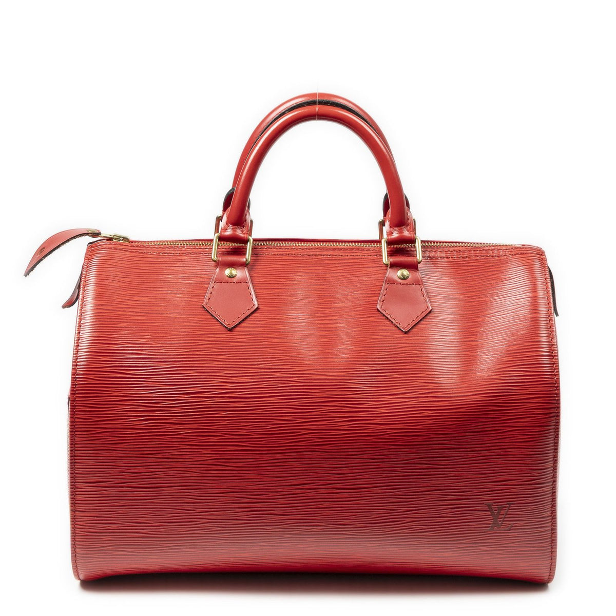 Louis Vuitton Speedy Red Epi Handbag — view 5