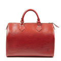 Louis Vuitton Speedy Red Epi Handbag