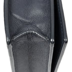 Celine Frame Evening Chain Clutch Navy Beige Calfskin Leather — view 8