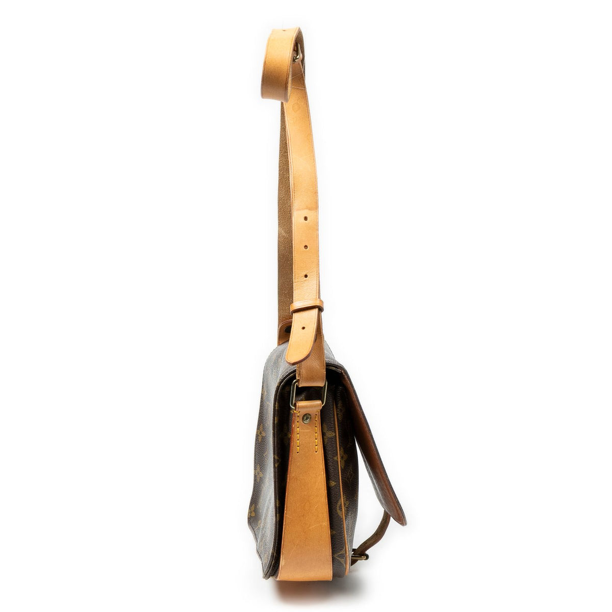 Louis Vuitton Cartouchiere Brown Monogram Canvas Shoulder Bag — view 4