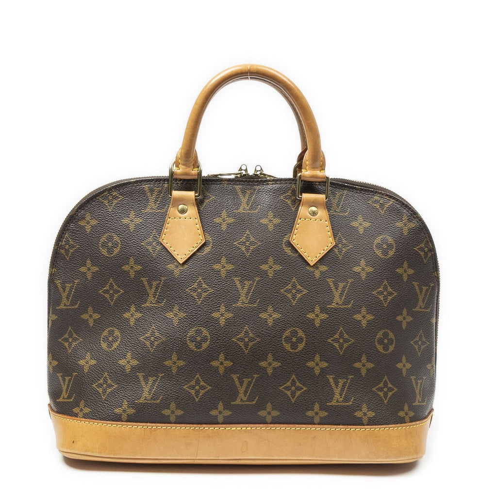 Louis Vuitton Alma Brown Monogram Canvas Handbag — view 5