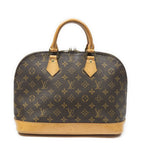 Louis Vuitton Alma Brown Monogram Canvas Handbag — view 5