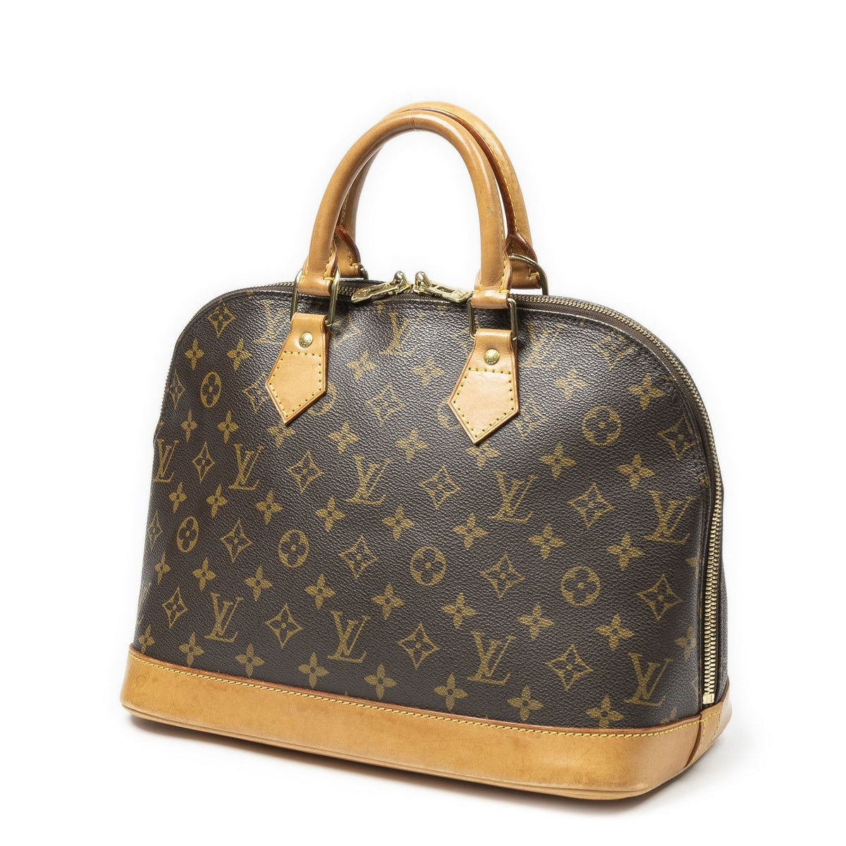 Louis Vuitton Alma Brown Monogram Canvas Handbag — view 2