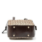 Celine Vintage Mini Handbag Beige Brown C Macadam Canvas — view 6