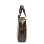Celine Vintage Mini Handbag Beige Brown C Macadam Canvas — view 4