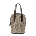 Celine Vintage Mini Handbag Beige Brown C Macadam Canvas