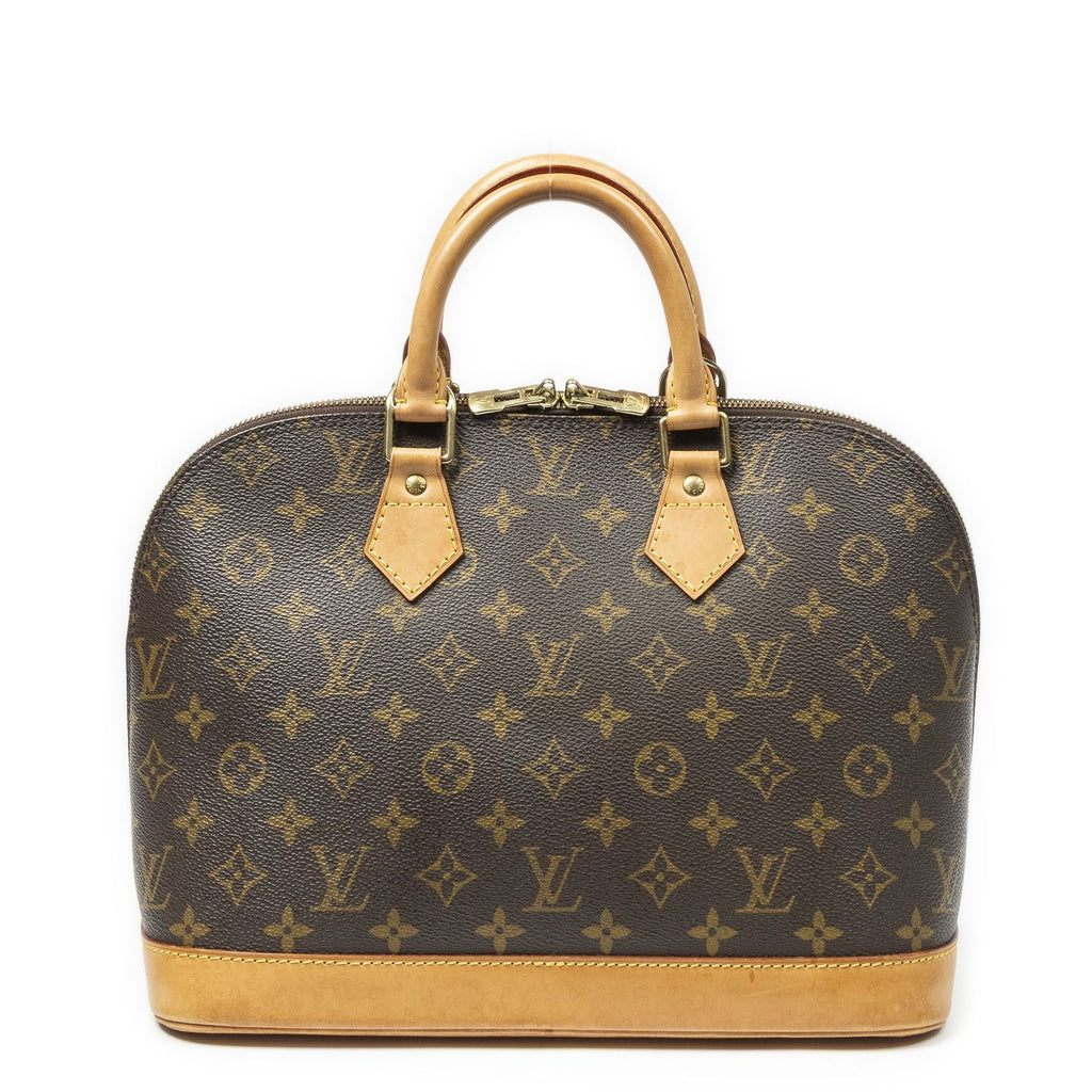 Louis Vuitton Alma Brown Monogram Canvas Handbag — view 5