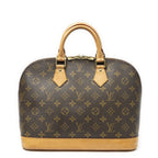 Louis Vuitton Alma Brown Monogram Canvas Handbag — view 5