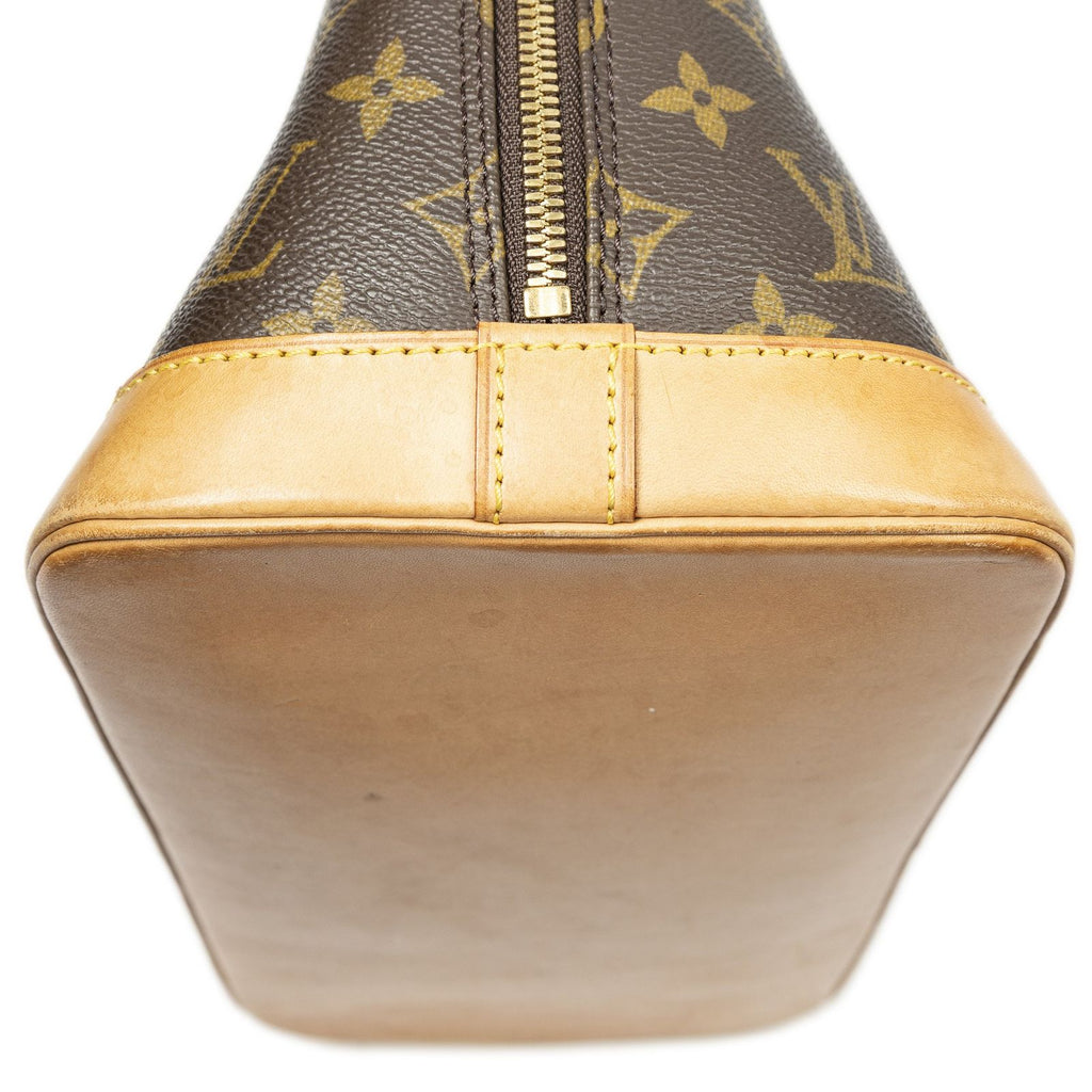 Louis Vuitton Alma Brown Monogram Canvas Handbag — view 7