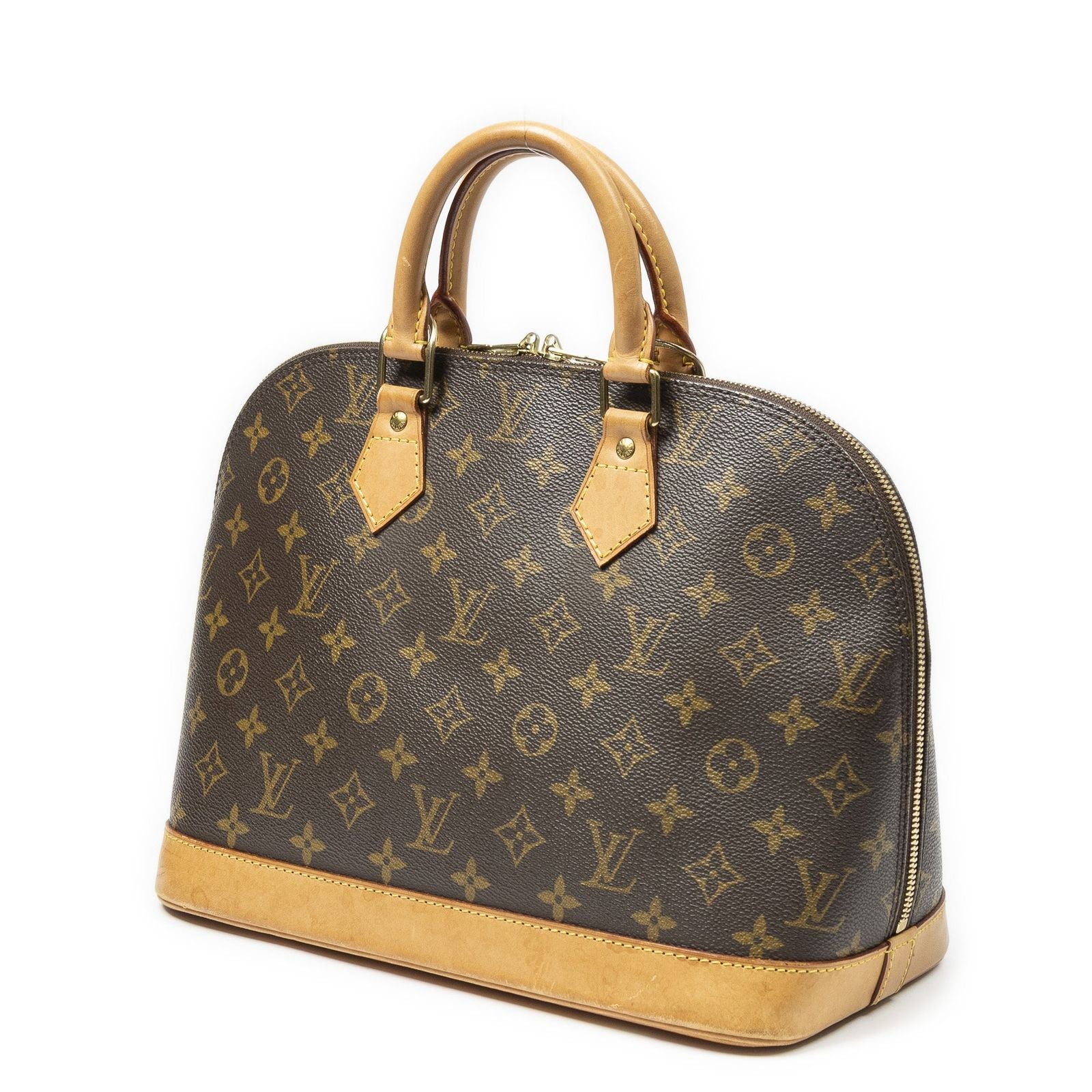 Louis Vuitton Alma Brown Monogram Canvas Handbag — view 2