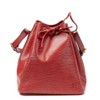 Louis Vuitton Noe Red Epi Bucket Bag