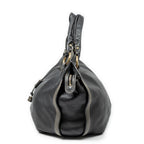 Celine Large Bitter Sweet Black Gray Leather Shoulder Bag — view 3