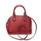 Louis Vuitton Alma Red Epi Handbag — view 5