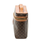 Celine Top Handle Toiletry Pouch Brown Macadam Canvas — view 3