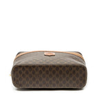 Celine Top Handle Toiletry Pouch Brown Macadam Canvas — view 6