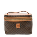 Celine Top Handle Toiletry Pouch Brown Macadam Canvas