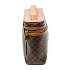 Celine Top Handle Toiletry Pouch Brown Macadam Canvas — view 4
