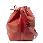 Louis Vuitton Noe Red Epi Bucket Bag — view 3