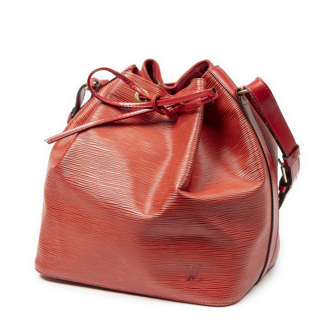 Louis Vuitton Noe Red Epi Bucket Bag — view 2