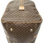 Celine Medium Travel Boston Brown Macadam Canvas Handbag — view 7