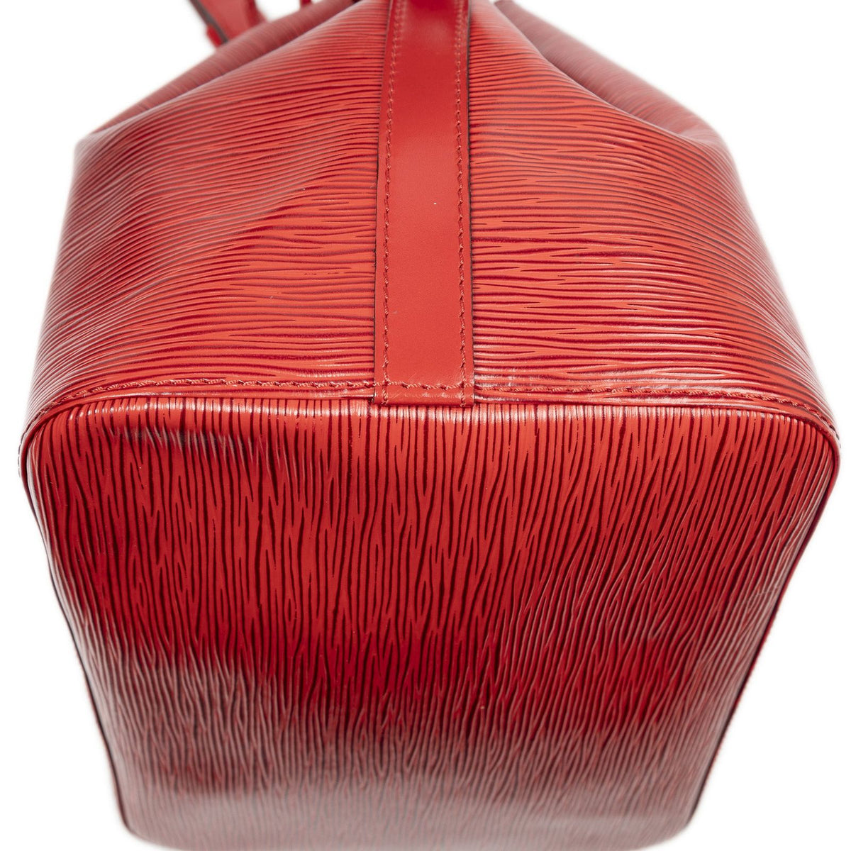 Louis Vuitton Noe Red Epi Bucket Bag — view 7