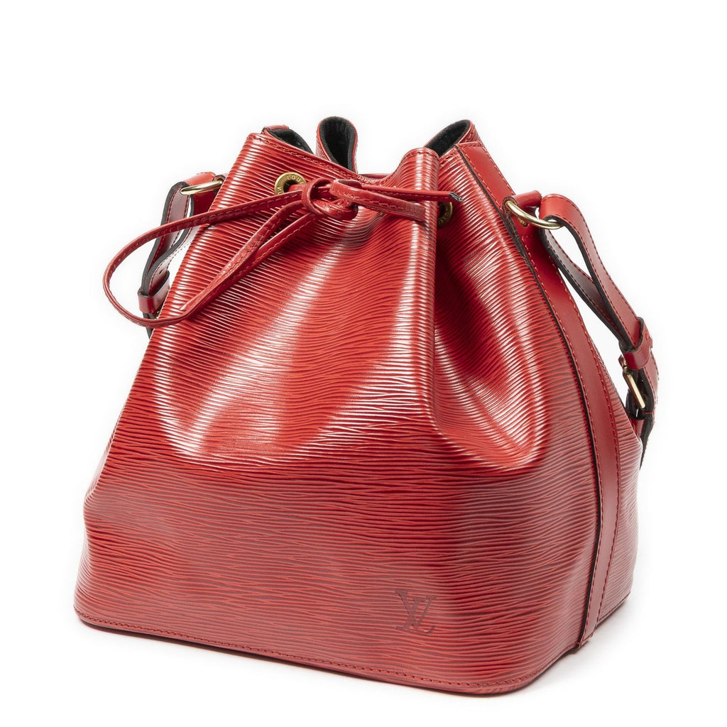 Louis Vuitton Noe Red Epi Bucket Bag — view 2