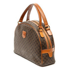 Celine Vintage Dome Top Handle Brown Macadam Canvas Handbag — view 2