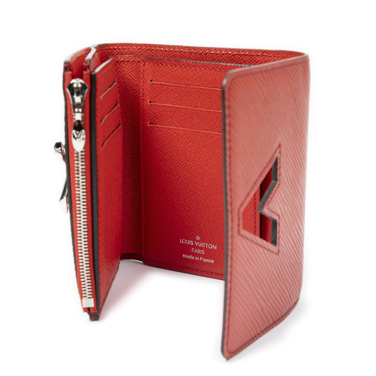 Louis Vuitton Twist Compact Wallet Red Epi — view 4