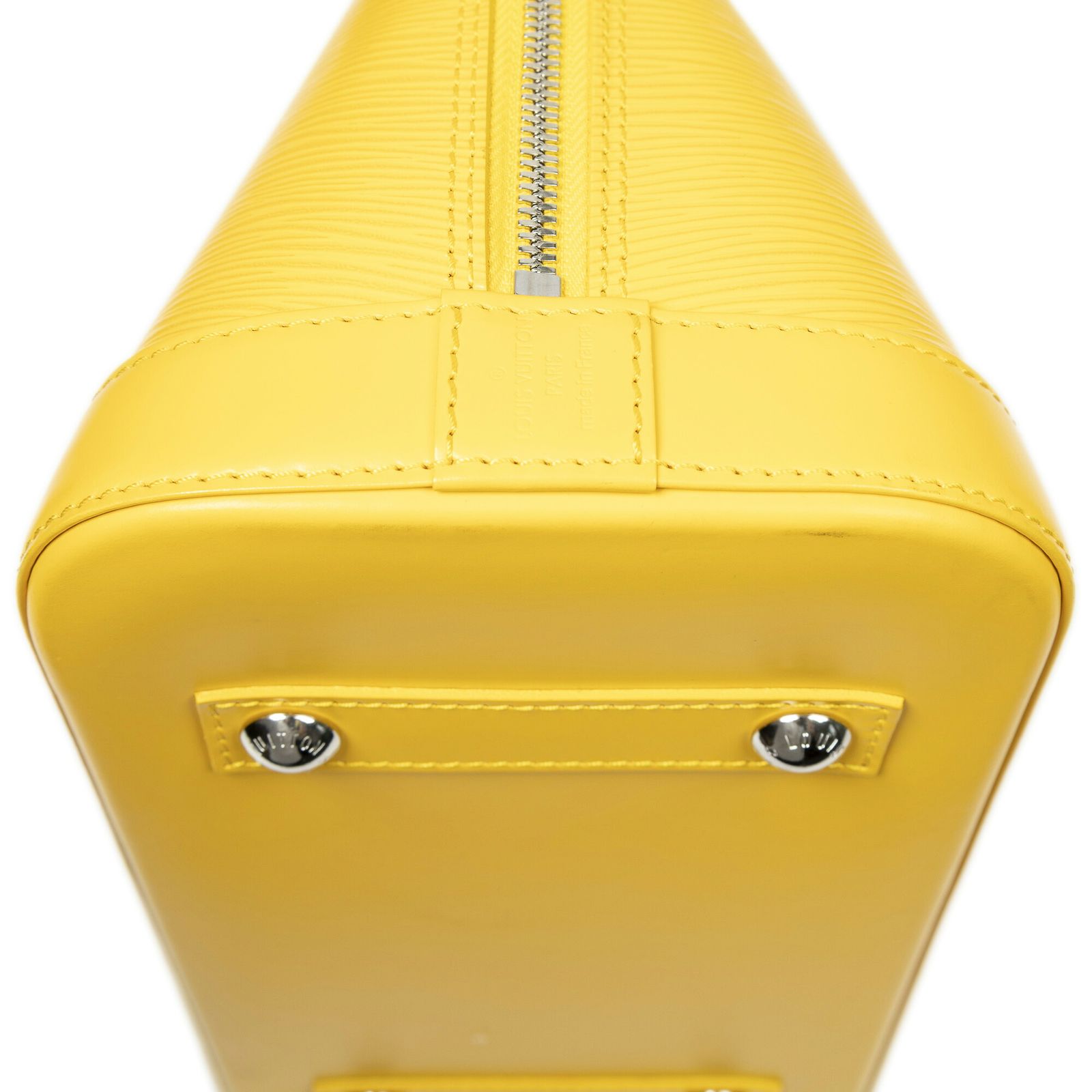 Louis Vuitton Alma Yellow Epi Handbag — view 7