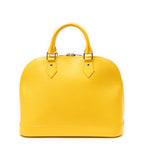 Louis Vuitton Alma Yellow Epi Handbag — view 5